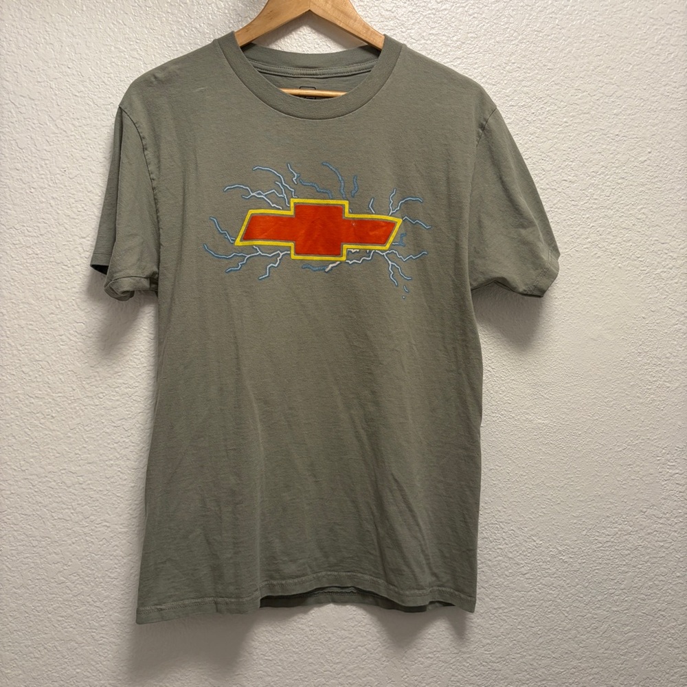 Gm Chevrolet Blazer T-shirt Men’s Size Medium Green Printed Cotton Chevy Tee